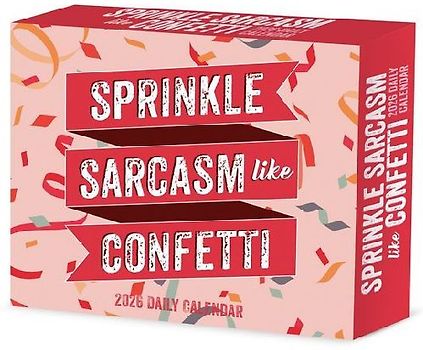 Sprinkle Sarcasm Like Confetti 2026 5.4 X 6.2 Box Calendar