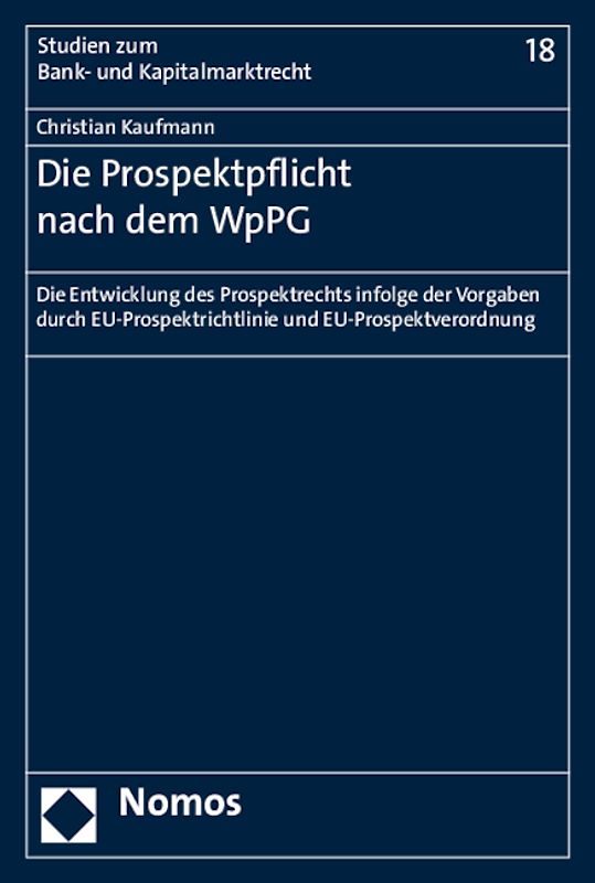 Die Prospektpflicht nach dem WpPG