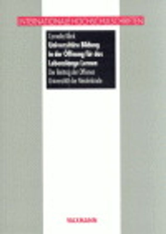 Universitäre Bildung in der Öffnung für das Lebenslange Lernen