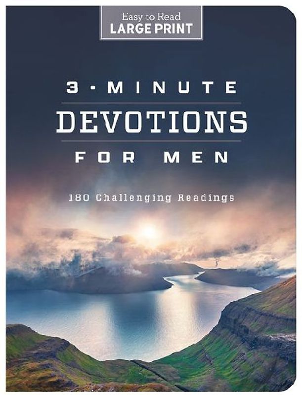 3-Minute Devotions for Men Large Print