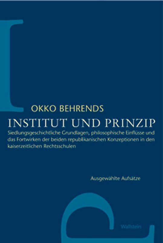 Institut und Prinzip