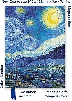 Vincent Van Gogh: The Starry Night (Foiled Quarto Journal)