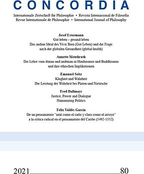 Concordia – Internationale Zeitschrift für Philosophie Heft 80