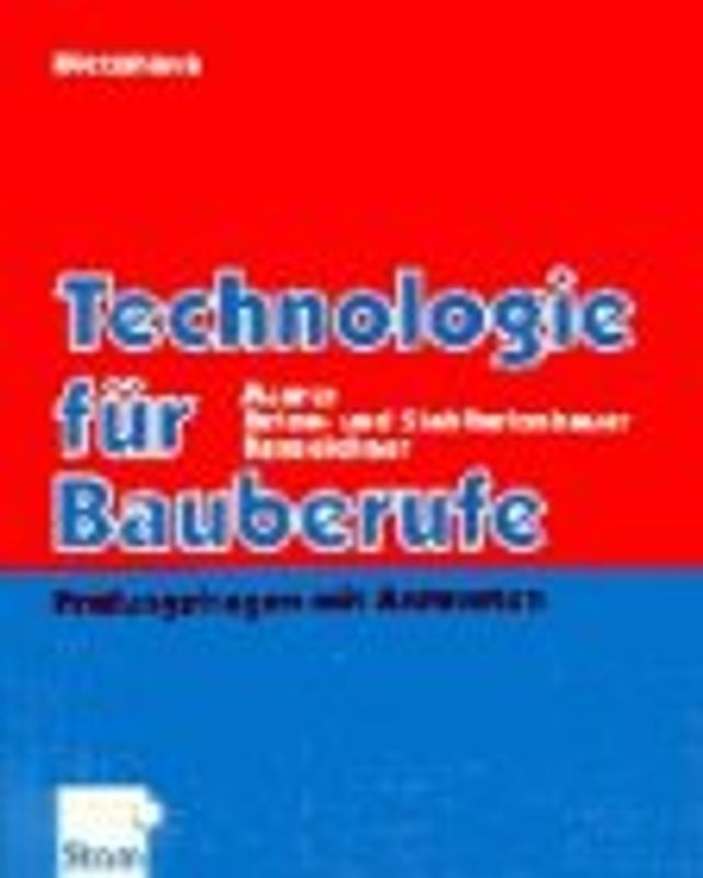 Fachkunde für Bauberufe