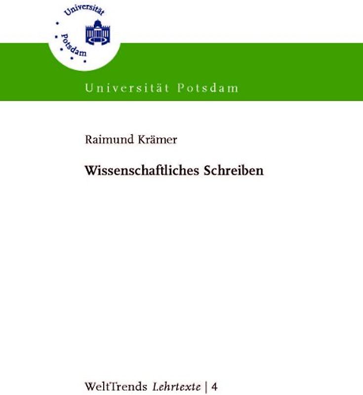 Wissenschaftliches Schreiben