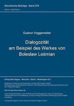 Dialogozität am Beispiel des Werkes von Bolesław Leśmian