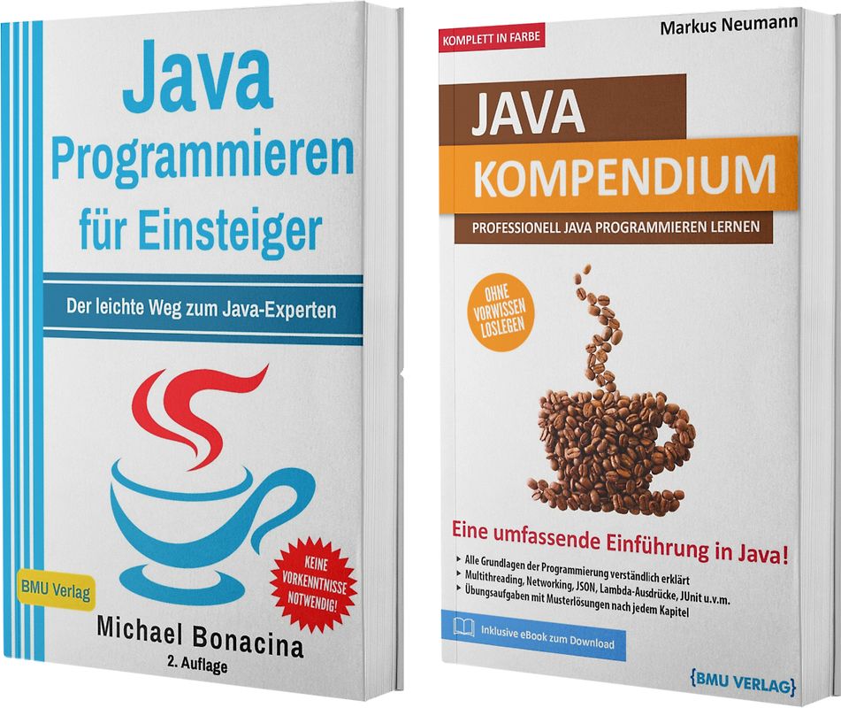 Java Programmieren für Einsteiger + Java Kompendium (Hardcover)