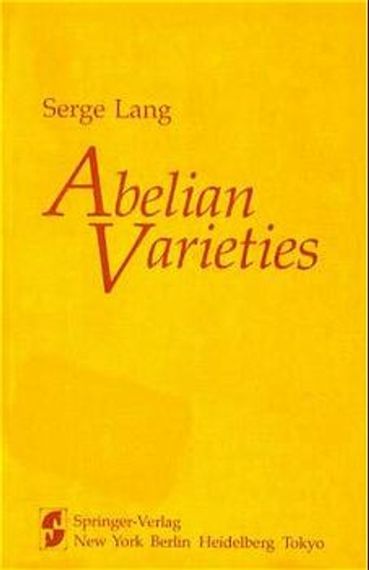 Abelian Varieties