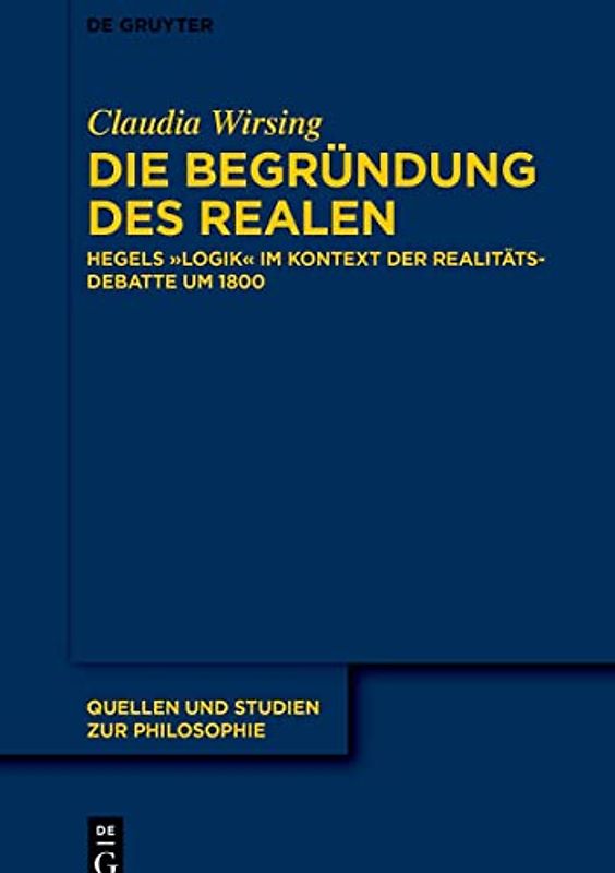 Die Begründung des Realen