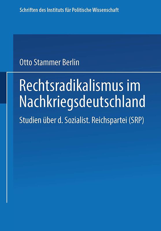 Rechtsradikalismus im Nachkriegsdeutschland