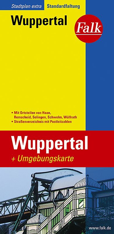 Falk Stadtplan Extra Wuppertal 1:20.000