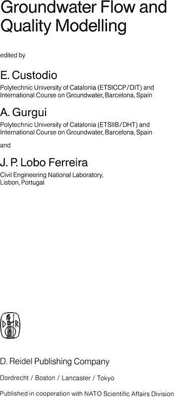 Groundwater Flow and Quality Modelling