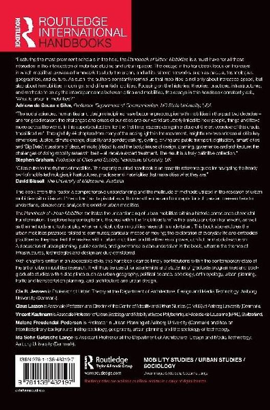 Handbook of Urban Mobilities