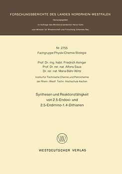 Synthesen und Reaktionsfähigkeit von 2.5-Endoxi- und 2.5-Endimino-1.4-Dithianen