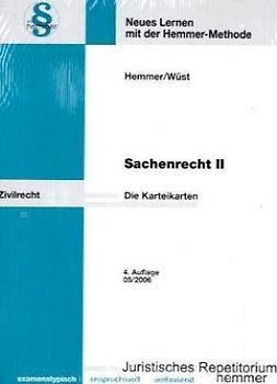 Sachenrecht II - Karteikarten