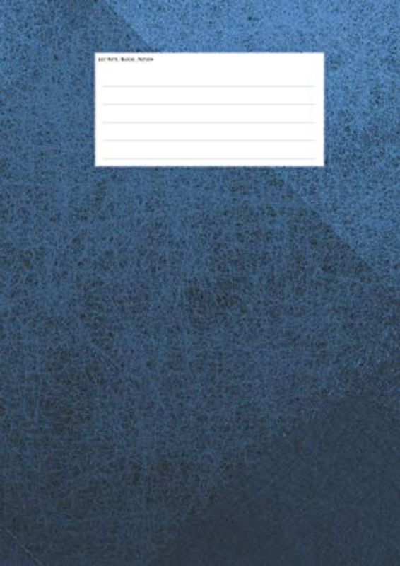 Hefte - Blöcke - Notizen: blau Notenheft DIN A4, 50 Seiten, 12 Systeme