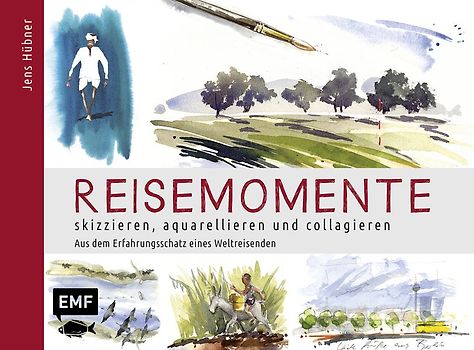 Reisemomente skizzieren, aquarellieren und collagieren