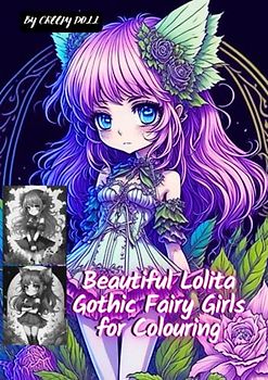 Beautiful Lolita Gothic Fairy Girls for Colouring