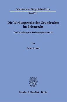 Die Wirkungsweise der Grundrechte im Privatrecht