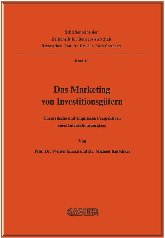 Das Marketing von Investitionsgütern