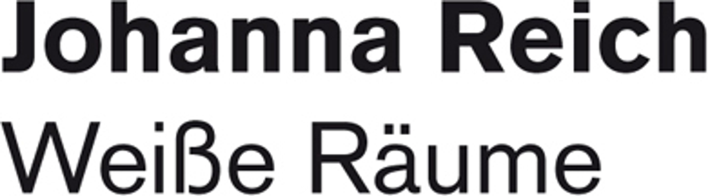 Johanna Reich. Weiße Räume