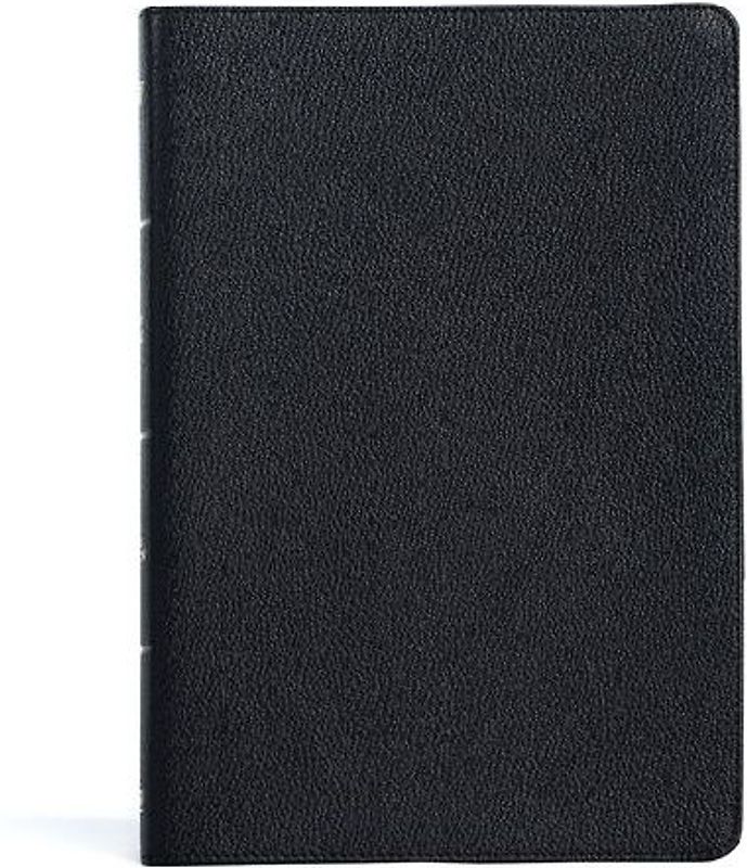 KJV Large Print Thinline Bible, Black Genuine Leather