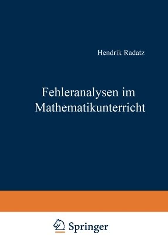 Fehleranalysen im Mathematikunterricht