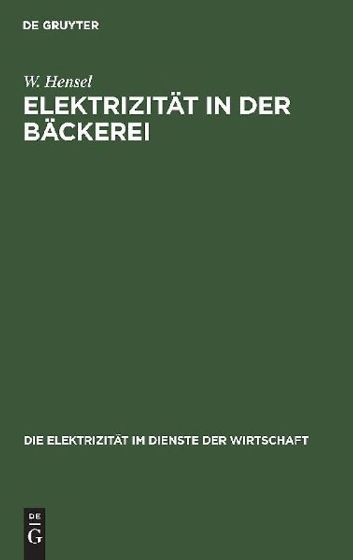 Elektrizität in der Bäckerei