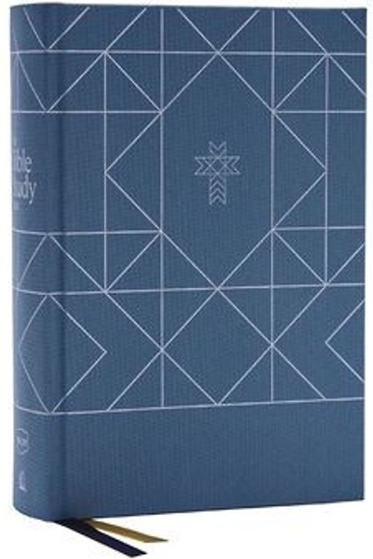 Nkjv, the Bible Study Bible, Cloth Over Board, Blue, Comfort Print