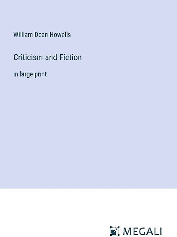 Criticism and Fiction