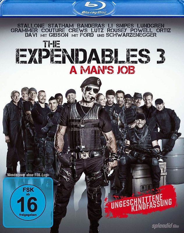 The Expendables 3 - A Man's Job (Ungeschnittene Kinofassung) Blu-ray Disc