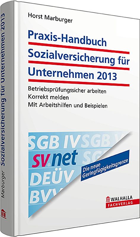 Praxis-Handbuch Sozialversicherung für Unternehmen 2013 inkl. E-Book
