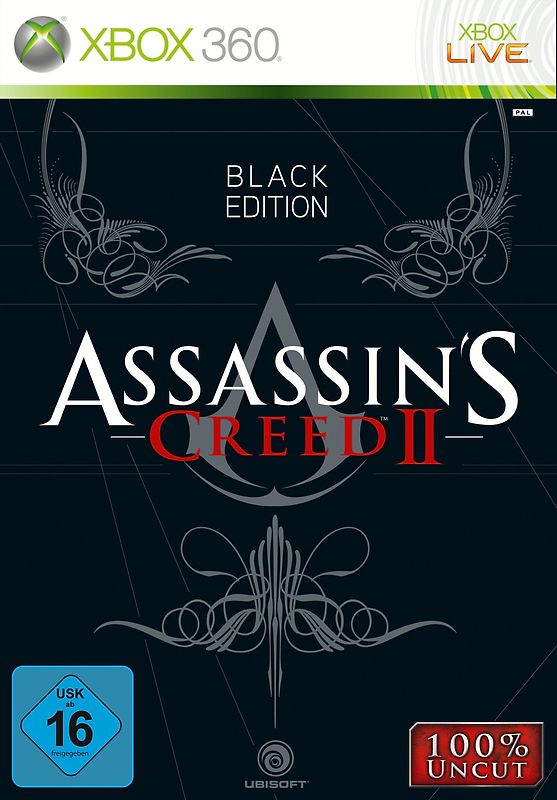 Assassin's Creed II [Black Edition inkl.  Figur, Bonus DVD, Buch] Xbox 360