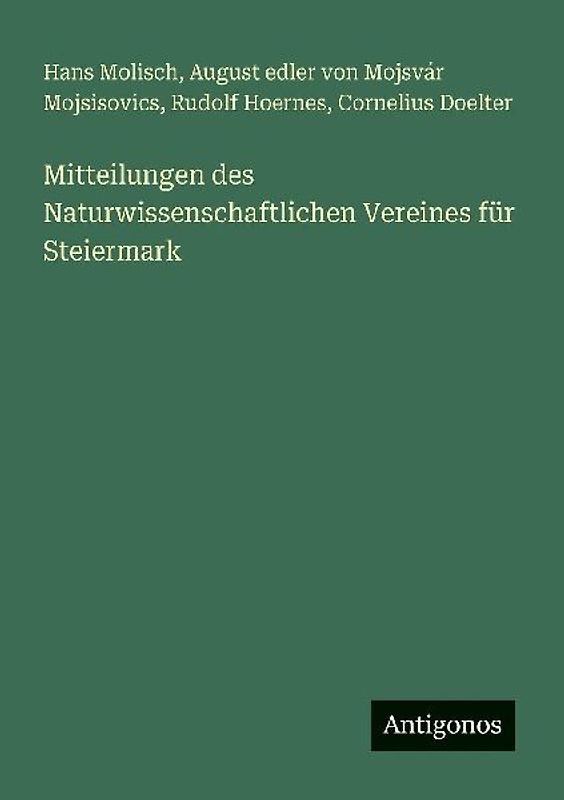 Mitteilungen des Naturwissenschaftlichen Vereines für Steiermark