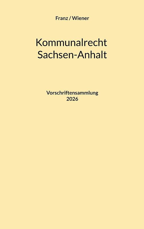 Kommunalrecht Sachsen-Anhalt