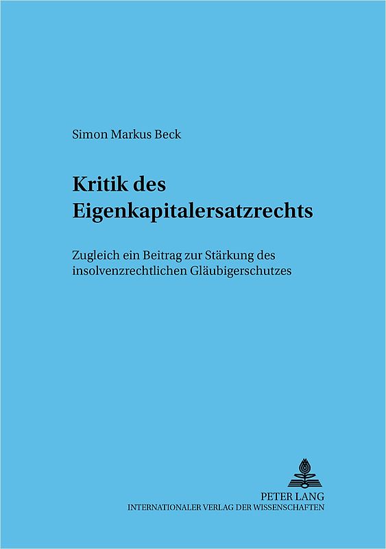 Kritik des Eigenkapitalersatzrechts