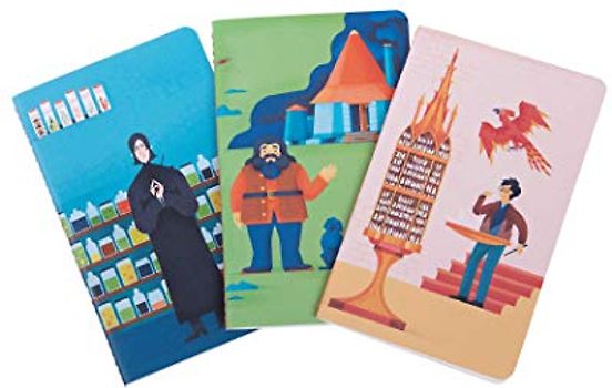 Harry Potter: Exploring Hogwarts Sewn Pocket Notebook Collection (Set of 3)