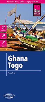 Reise Know-How Landkarte Ghana, Togo (1:600.000)