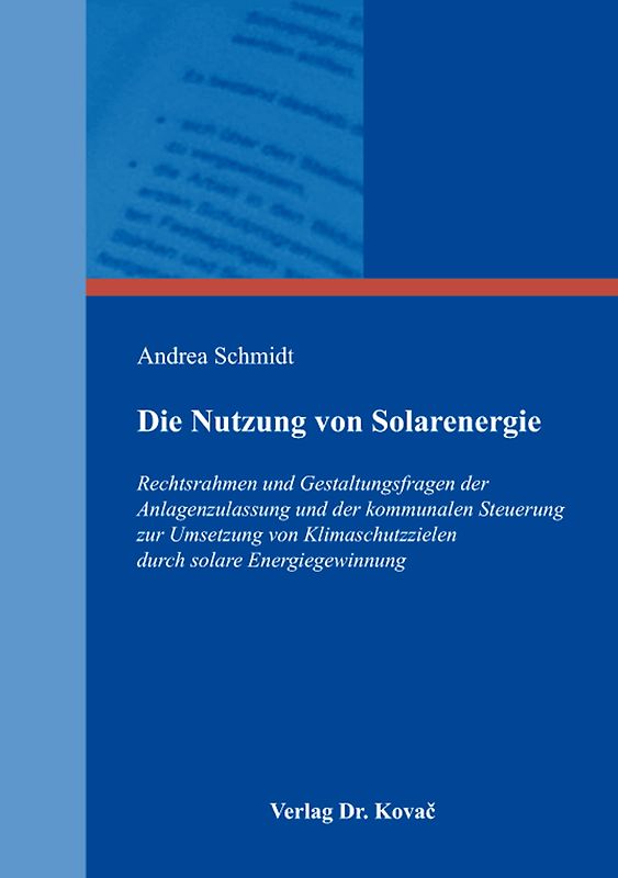 Die Nutzung von Solarenergie