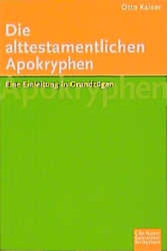 Die alttestamentlichen Apokryphen