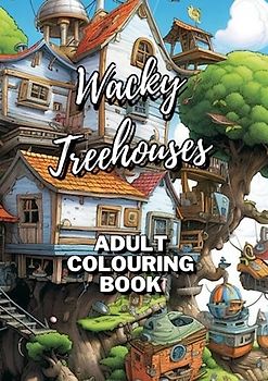 Colouring book for adults - Wacky Treehouses and Fantastical Dwellings! - Relaxation and Focus: 50 Pages of intricate drawings - wacky treehouses for ... for Adults (and Kids that want a challenge))