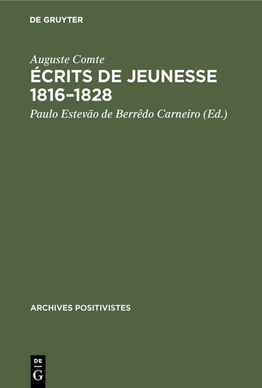 Écrits de jeunesse