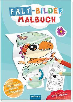 Trötsch Malbuch Faltbilder-Malbuch Dino