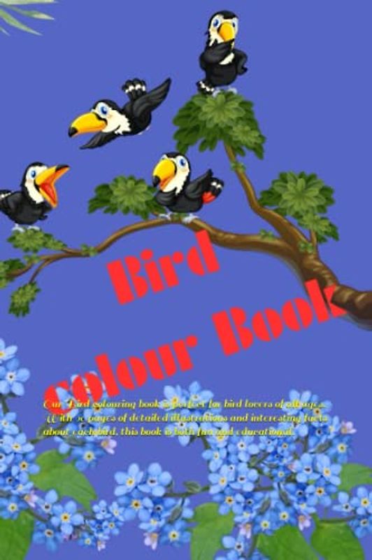 Bird colour Book: Our Bird colouring book is perfect for bird lovers of all ages. With 90 pages of detailed illustrations and interesting facts about each bird, this book is both fun and educational.