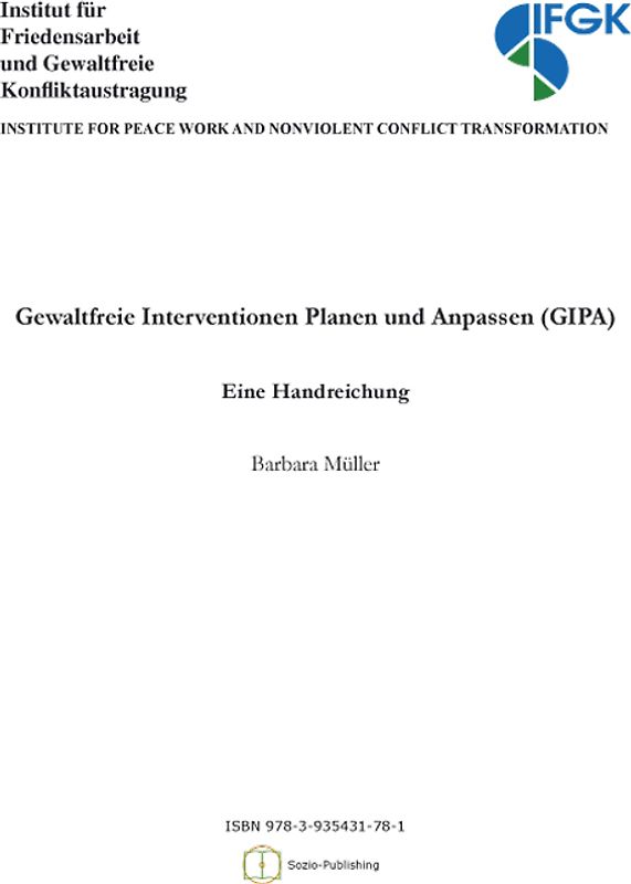 Gewaltfreie Interventionen Planen und Anpassen (GIPA)