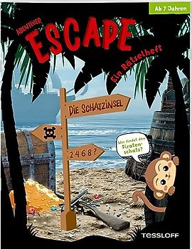 Abenteuer Escape. Ein Rätselheft. Die Schatzinsel - Wer findet den Piratenschatz? / Für Rätselfans ab 7 Jahren / Sudoku, Suchbilder, Rechenpyramiden ... Rätsel: Für alle Exit-Fans ab 7 Jahren!