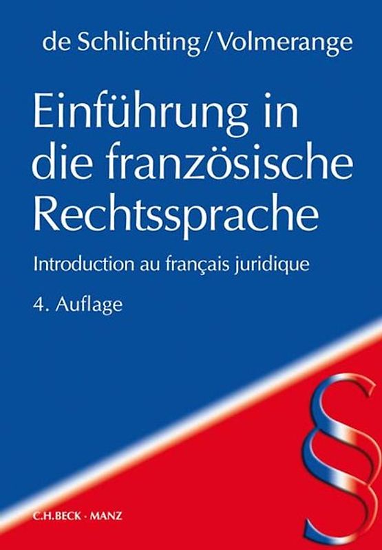 Einführung in die französische Rechtssprache