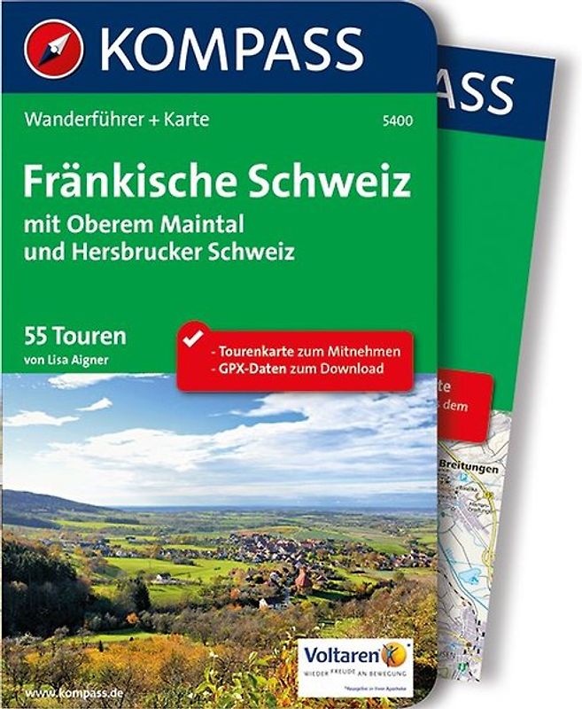 KOMPASS Wanderführer Fränkische Schweiz mit Oberem Maintal und Hersbrucker Schweiz