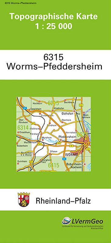 TK25 6315 Worms-Pfeddersheim