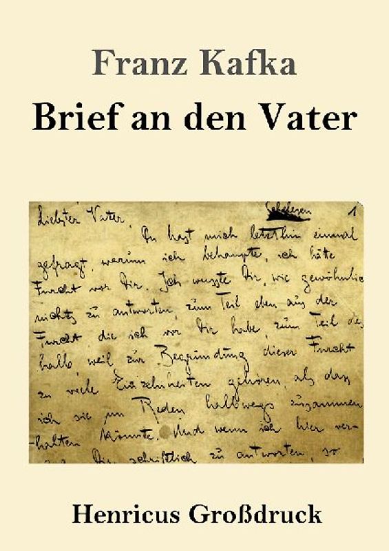 Brief an den Vater (Großdruck)